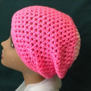 Hand Slouchy Two Tone Hat